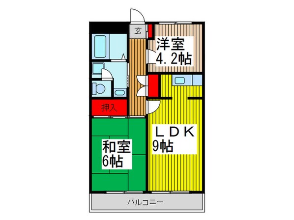 タナベハイツの物件間取画像